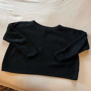 Cropped Black Ralph Lauren Sweater with Perfect Arm length!